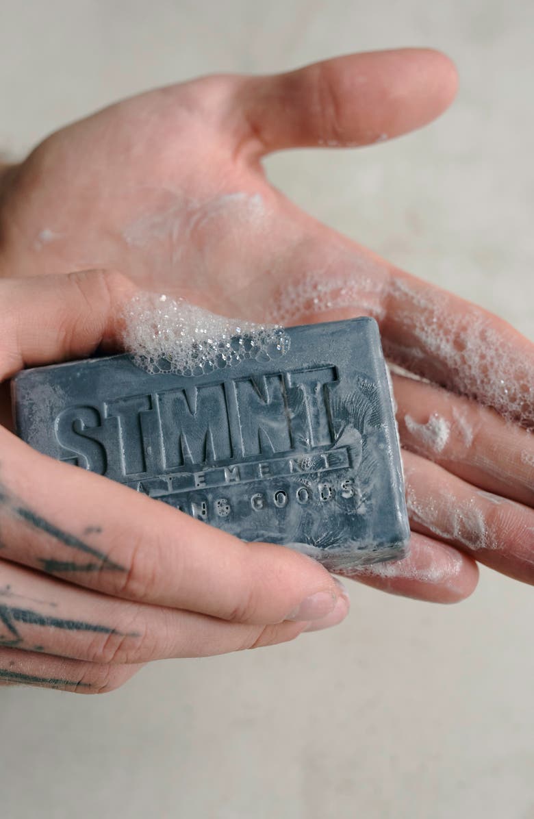 STMNT Grooming Goods Hair & Body Cleansing Bar with Activated Charcoal, Alternate, color, 