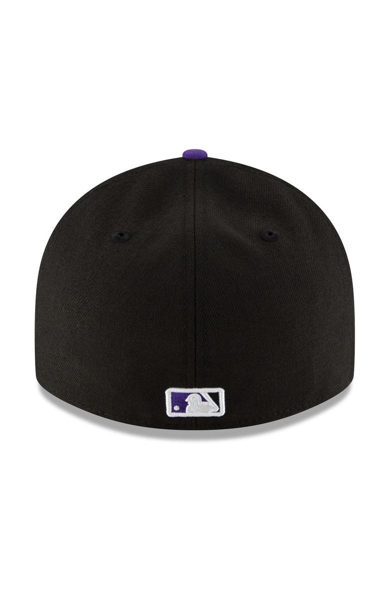 New Era Men's New Era Black Colorado Rockies Game Authentic Collection On-Field Low Profile 59FIFTY Fitted Hat, Alternate, color, Black