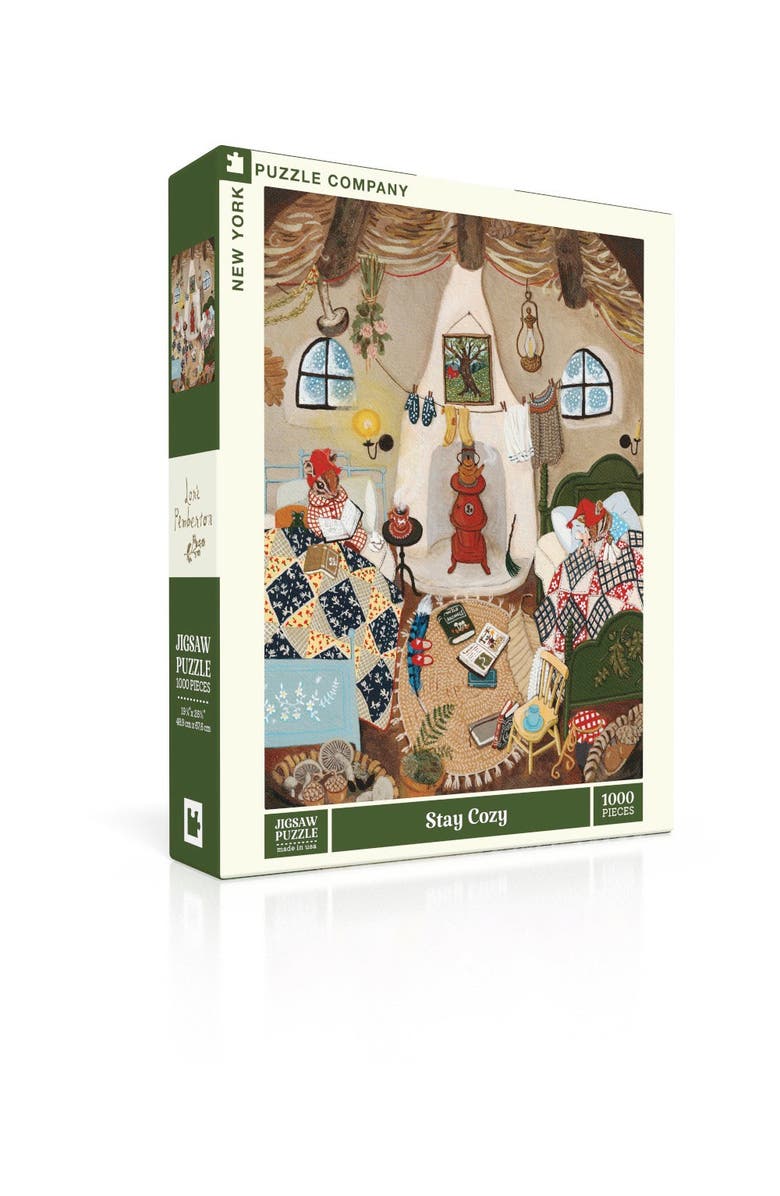 NEW YORK PUZZLE COMPANY Stay Cozy 1000 Piece Puzzle, Alternate, color, NO COLOR