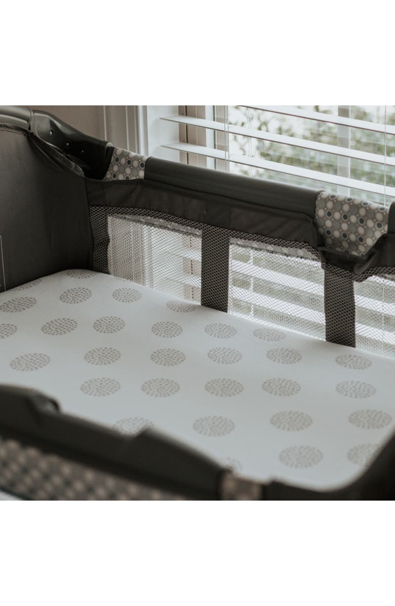 Ely's & Co. Baby Fitted Pack n Play - Mini Crib Sheet 2 Packs, Alternate, color, Grey Dottie