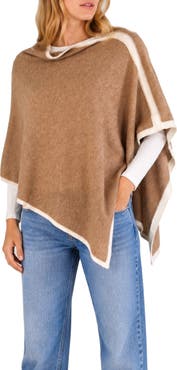 Portolano Cashmere Cowl Neck Poncho