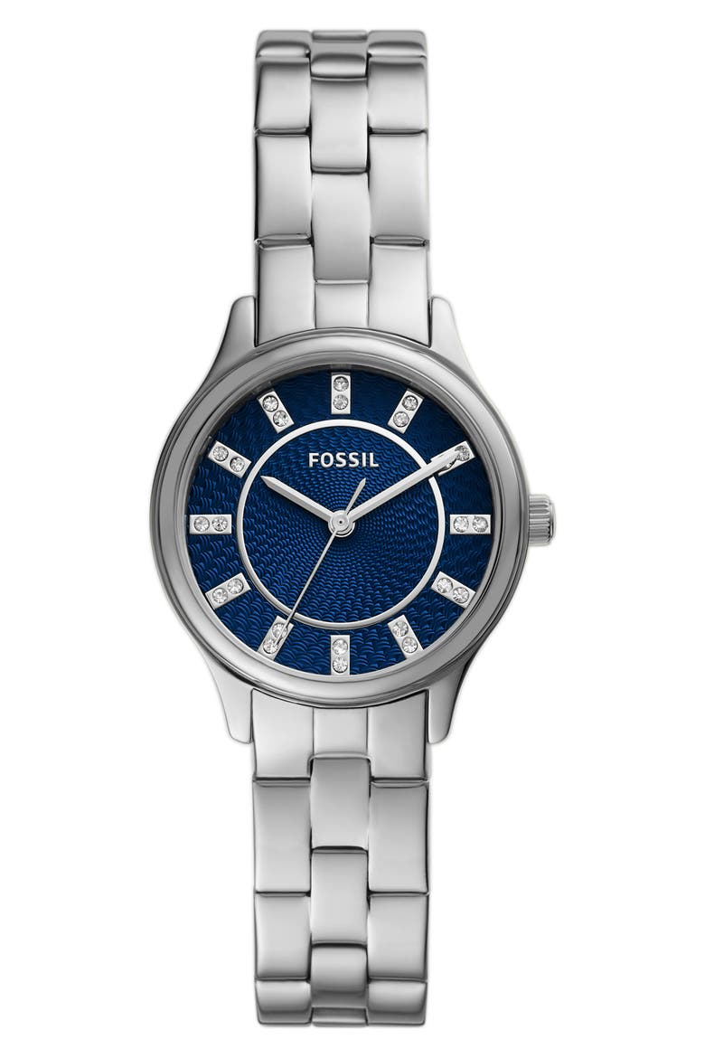 Modern Sophisticate CZ Dial Bracelet Watch, 30mm, Main, color, SILVER