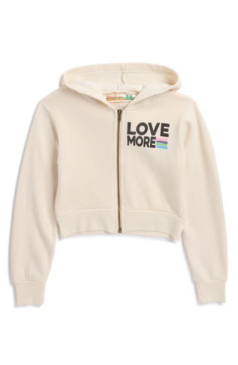 Kids' Cropped Zip-Up Hoodie (Big Kid)