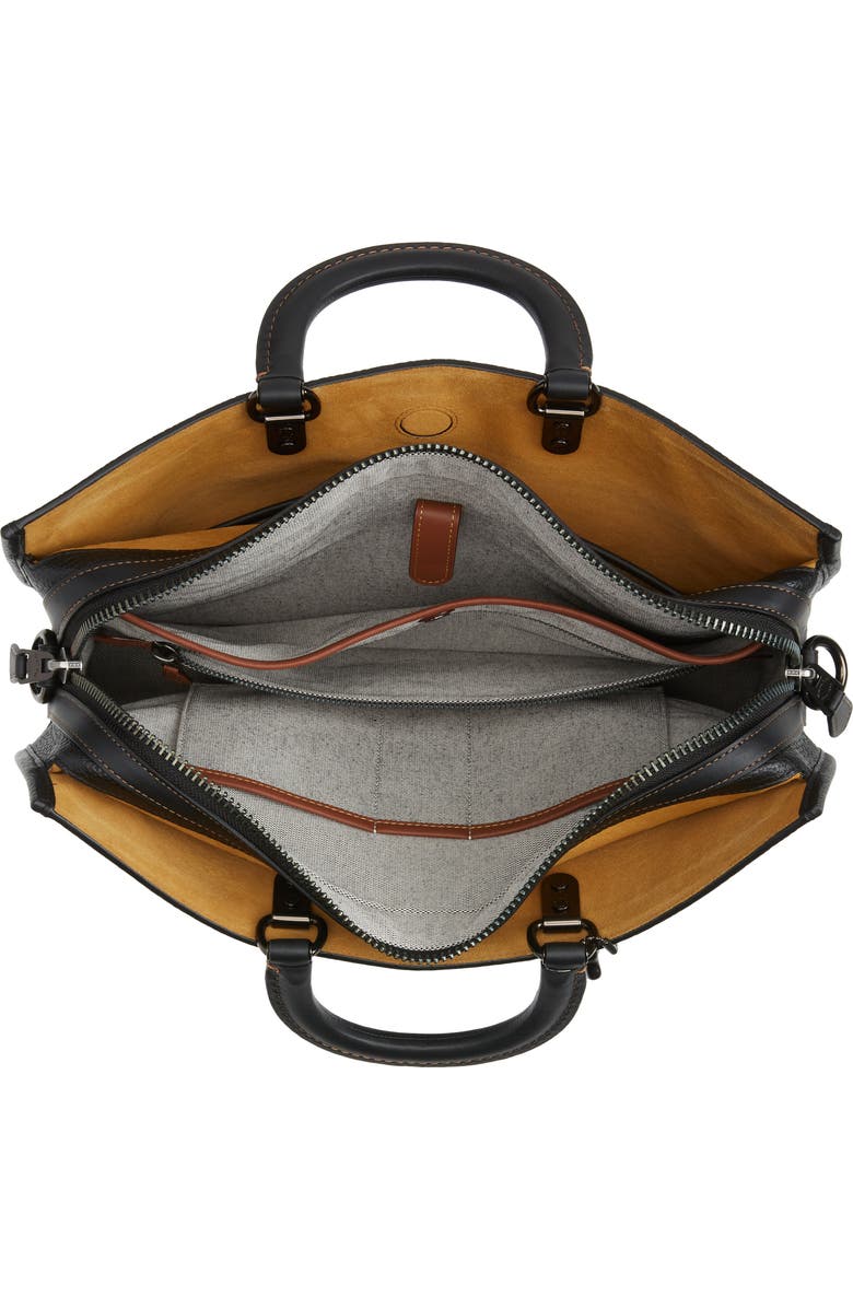COACH Rogue Leather Briefcase, Alternate, color,