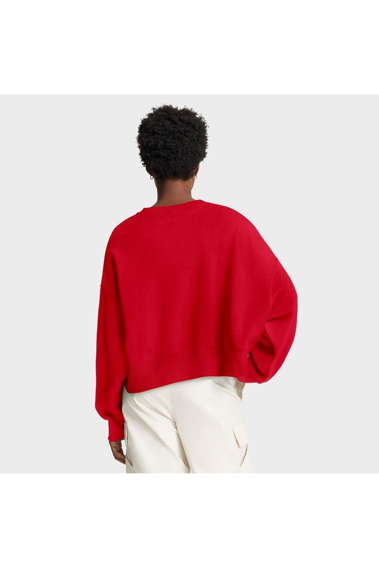 Women's Nike Scarlet Ohio State Buckeyes Oversized Phoenix Arch Pullover Sweatshirt, Alternate, color, Scarlet