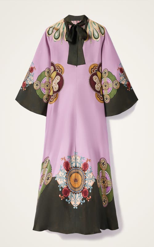 La Doublej Magnifico Dress Nucleus Placee Dusty Pink In Purple