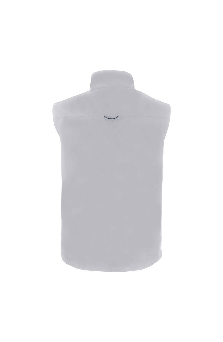 Cutter & Buck Men's Cutter & Buck Gray Tulsa Golden Hurricane Charter Eco Recycled Full-Zip Vest, Alternate, color,