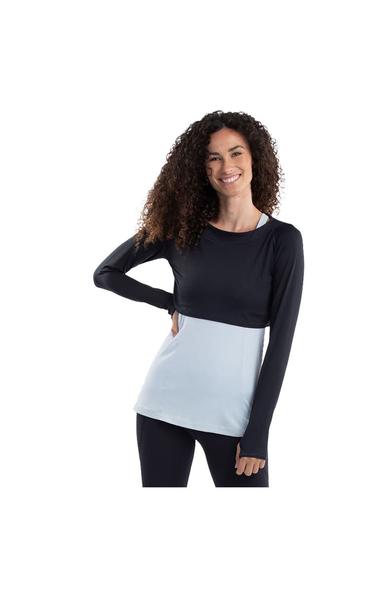 BloqUV Women's Crop Top, Main, color, Black