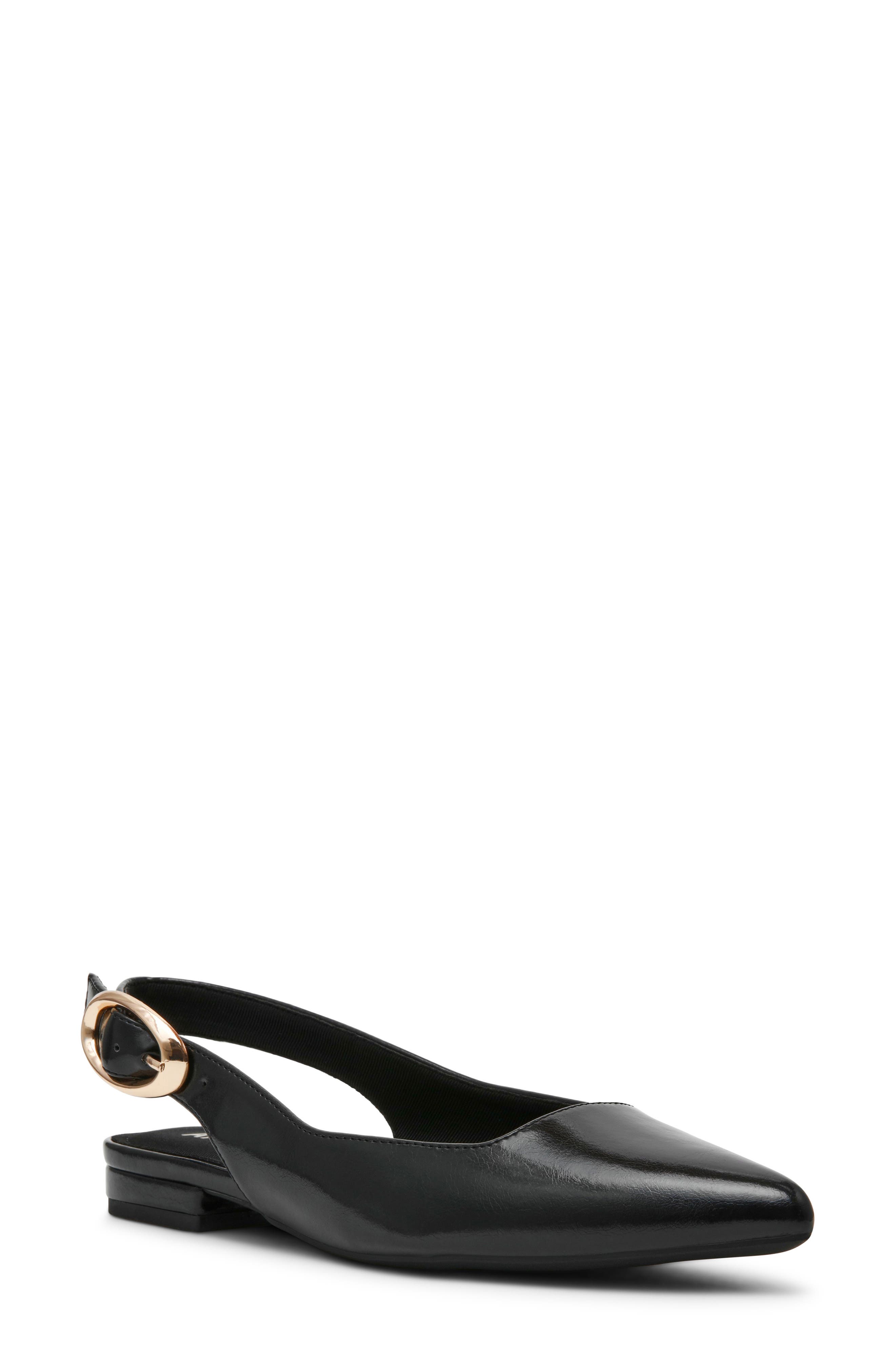 Kalil Faux Leather Slingback Pointed Toe Flat