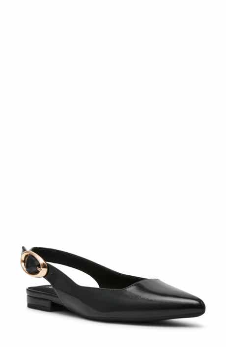 Kalil Faux Leather Slingback Pointed Toe Flat