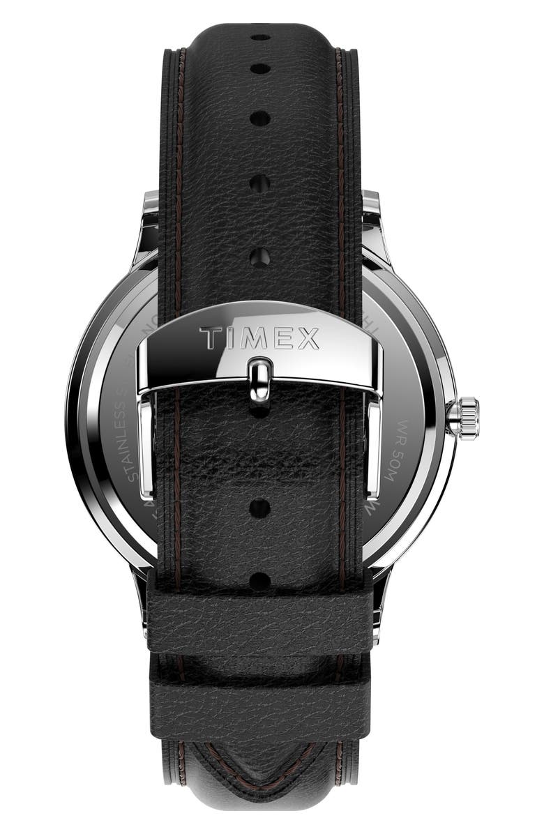 Timex<sup>®</sup> Waterbury Classic Leather Strap Watch, 40mm, Alternate, color, 