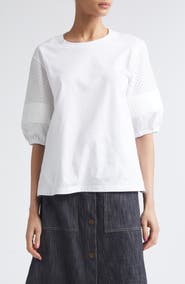 Moncler Flax Blend Crewneck T-Shirt