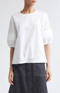 Moncler Flax Blend Crewneck T-Shirt