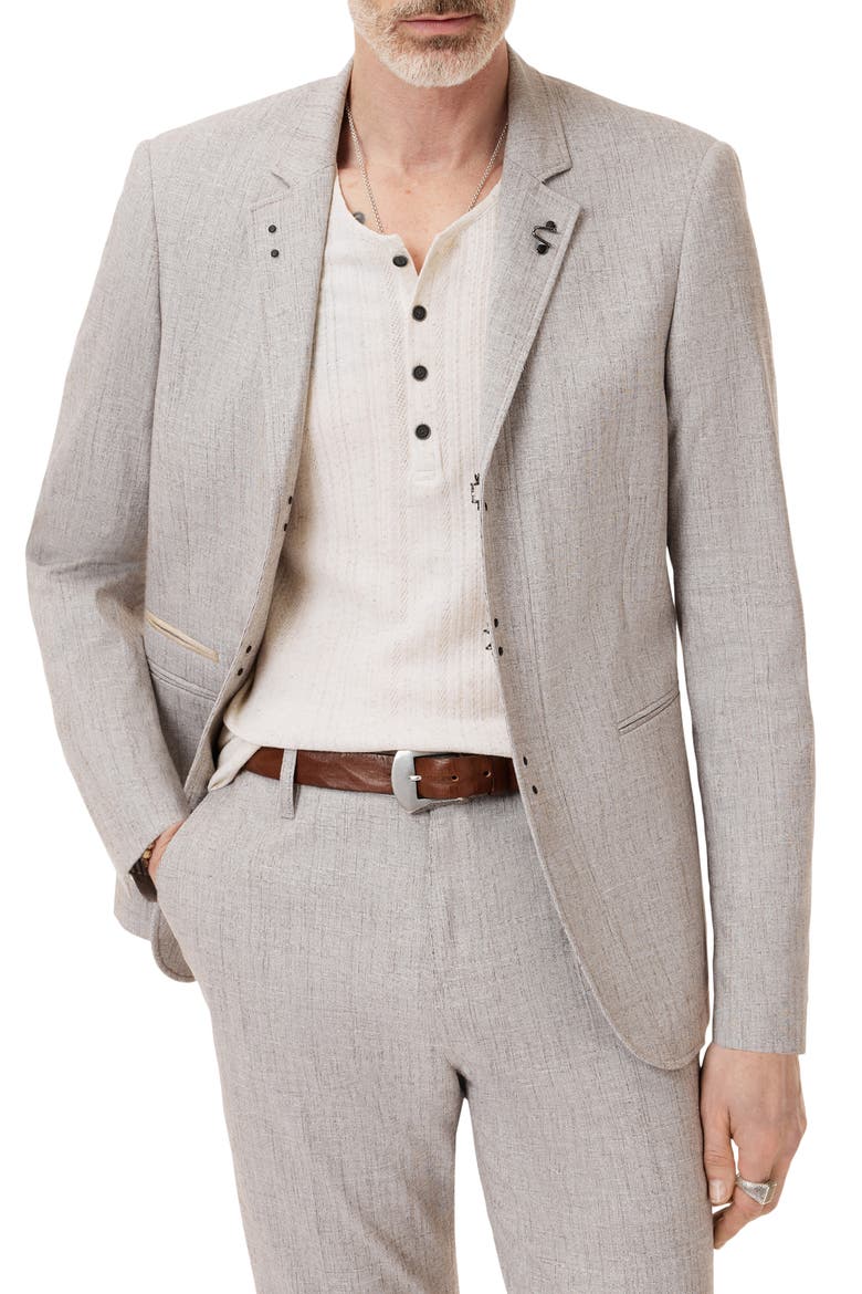 Wallace Slim Fit Stretch Cotton Sport Coat, Alternate, color, MUSHROOM
