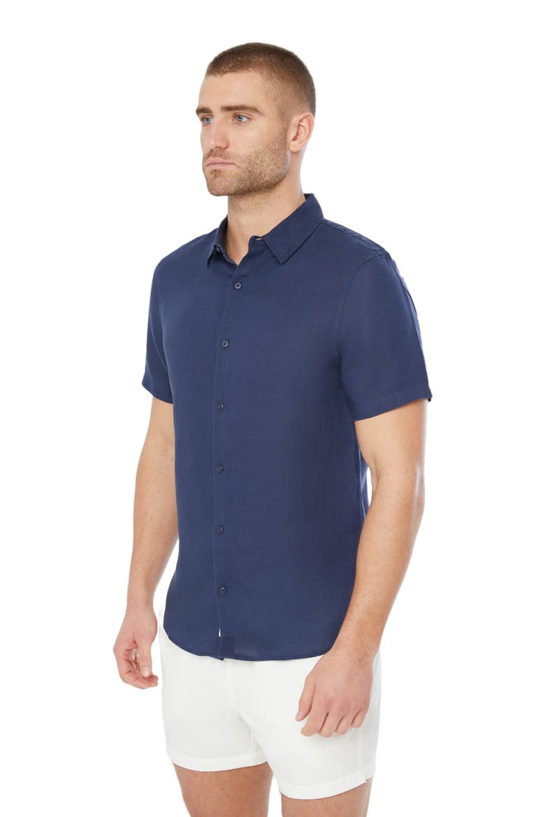 Jack Air Linen Shirt, Alternate, color, DEEP NAVY