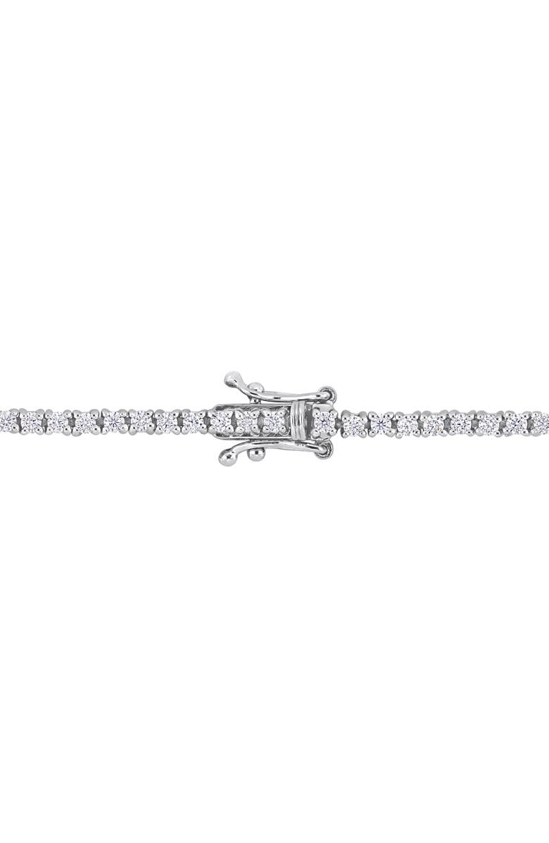 Julianna B. Moissanite Station Bracelet Sterling Silver, Alternate, color,