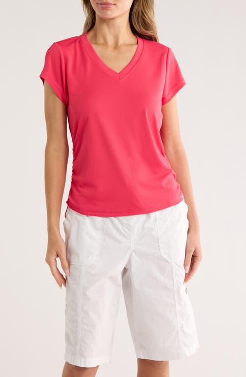 Side Ruched Tech T-Shirt