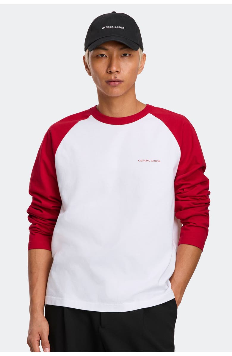 Canada Goose Eon Long Sleeve T-Shirt, Alternate, color, Carmine Red