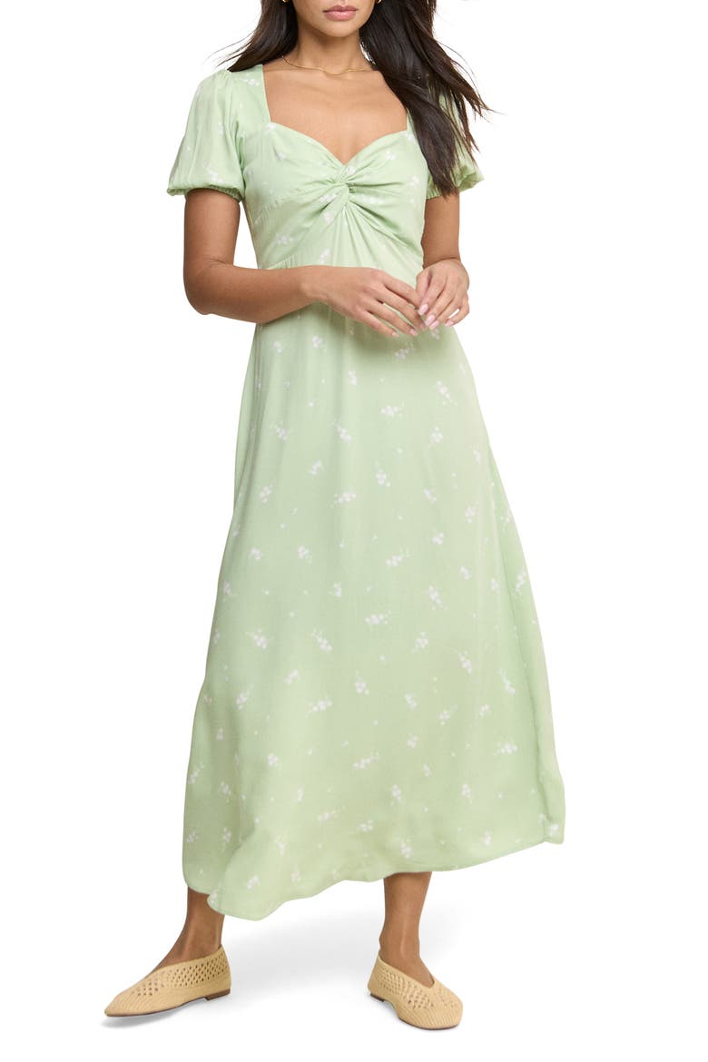 Bellatrix Midi Dress, Main, color, GREEN