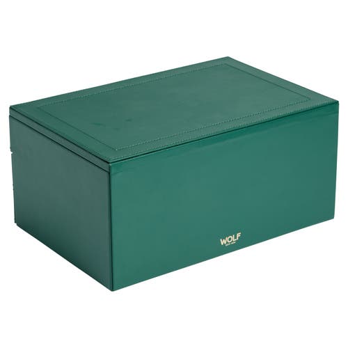 Wolf Sophia Jewelry Box With Drawers In Green