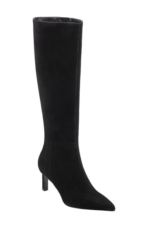 Eva Pointed Toe Knee High Boot (Women)
