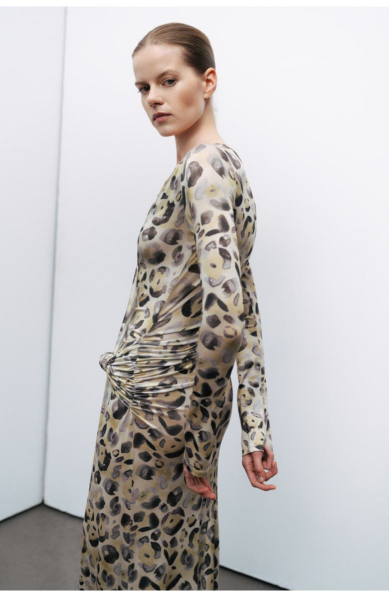 Nocturne Twist Detail Maxi Dress, Alternate, color, 