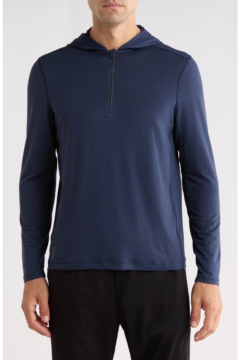 Invictus Training Quarter Zip Hoodie, Main, color, TRUE NAVY