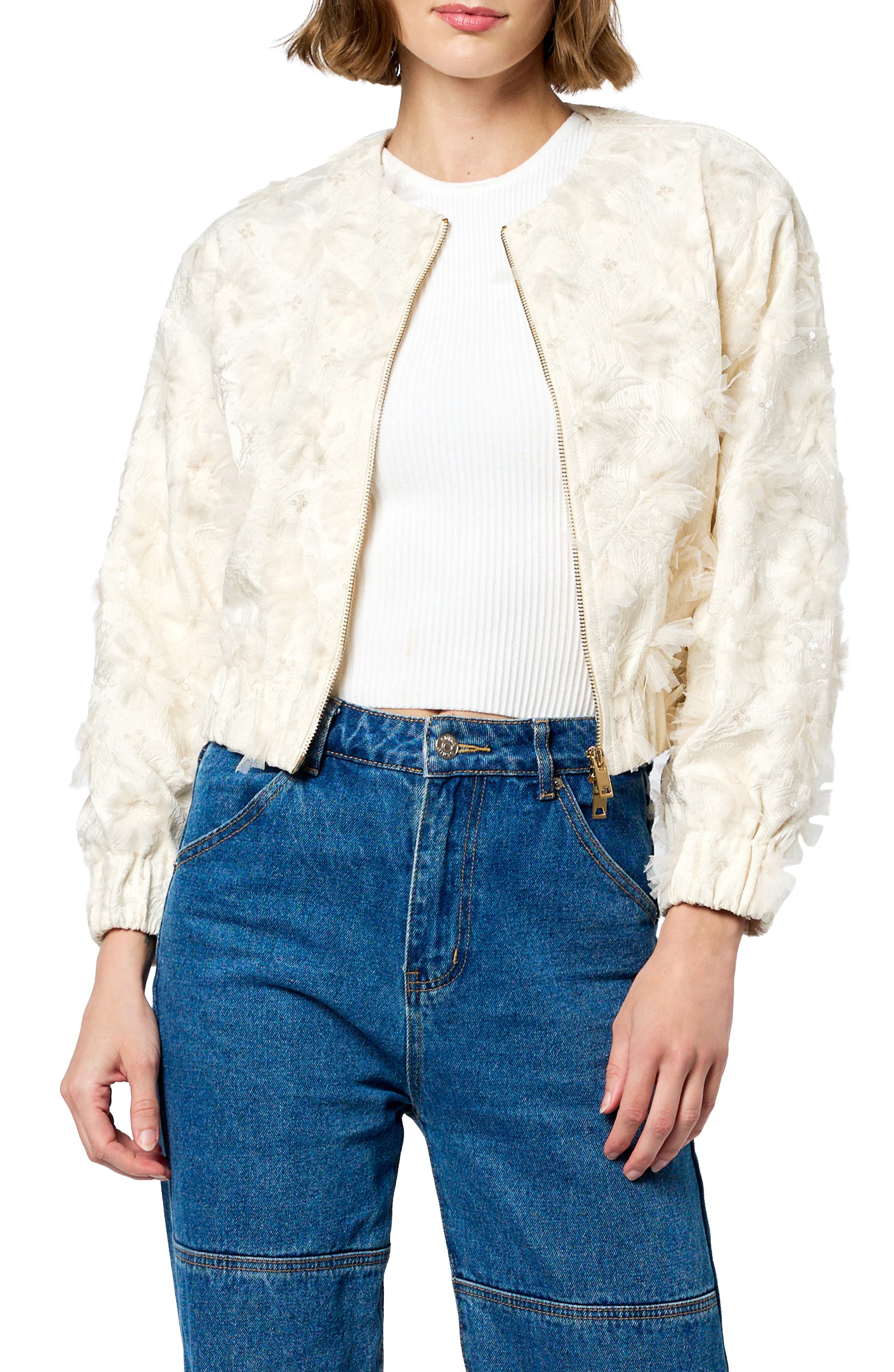 Kamielle Embellished Bomber Jacket