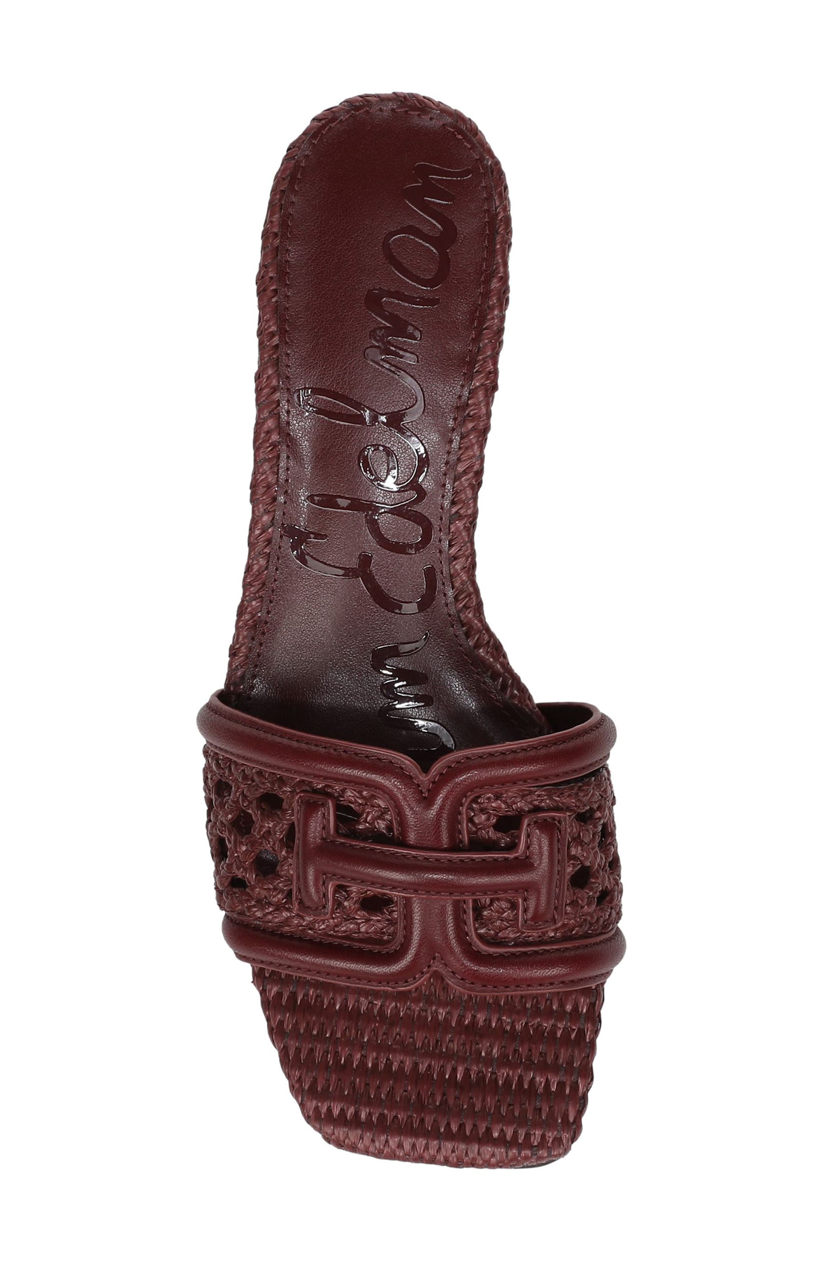 Waylon Woven Sandal, Alternate, color, BRICK