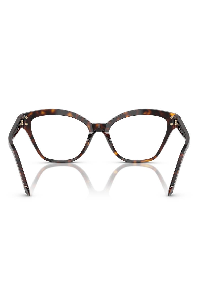 Swarovski 54mm Cat Eye Optical Glasses, Alternate, color, Dark Havana