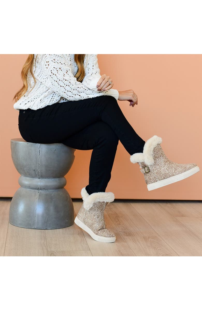 Journee Collection JOURNEE Sibby Faux Fur Lined Boot, Alternate, color, Leopard