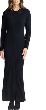Brave+True Chloe Long Sleeve Rib Maxi Dress