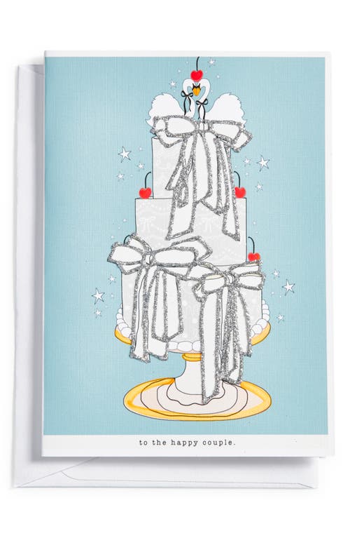 VERRIER HANDCRAFTED To the Happy Couple Greeting Card in Blue  product