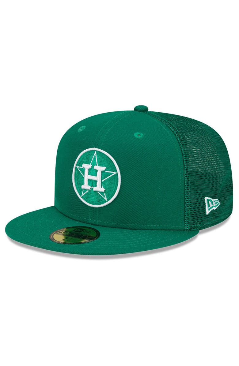 New Era Men's New Era Green Houston Astros 2022 St. Patrick's Day 59FIFTY Fitted Hat, Main, color, 
