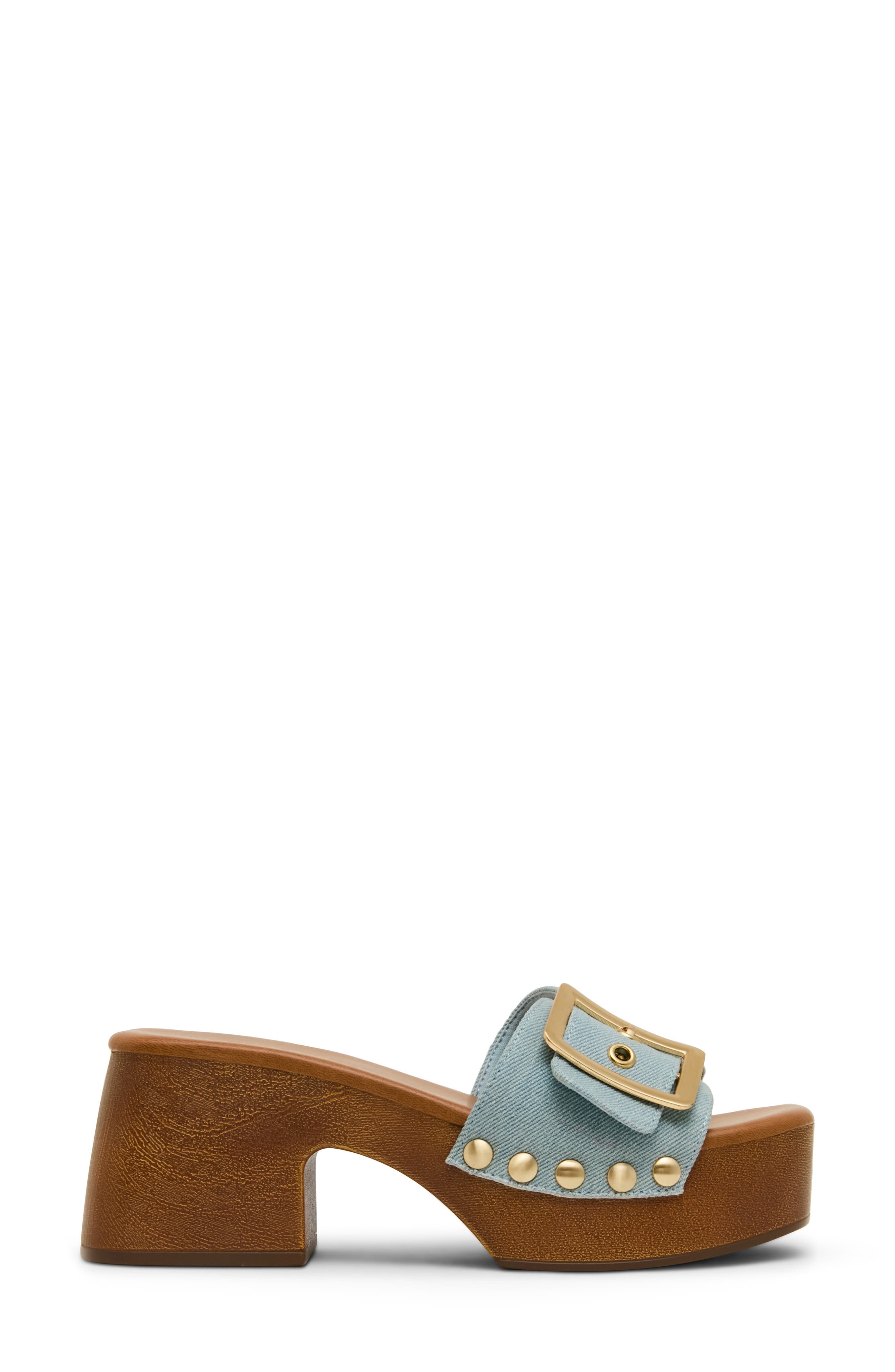 Woodland Slide Sandal, Alternate, color, DENIM