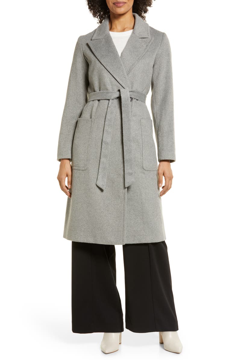 Nordstrom Belted Longline Coat, Alternate, color,