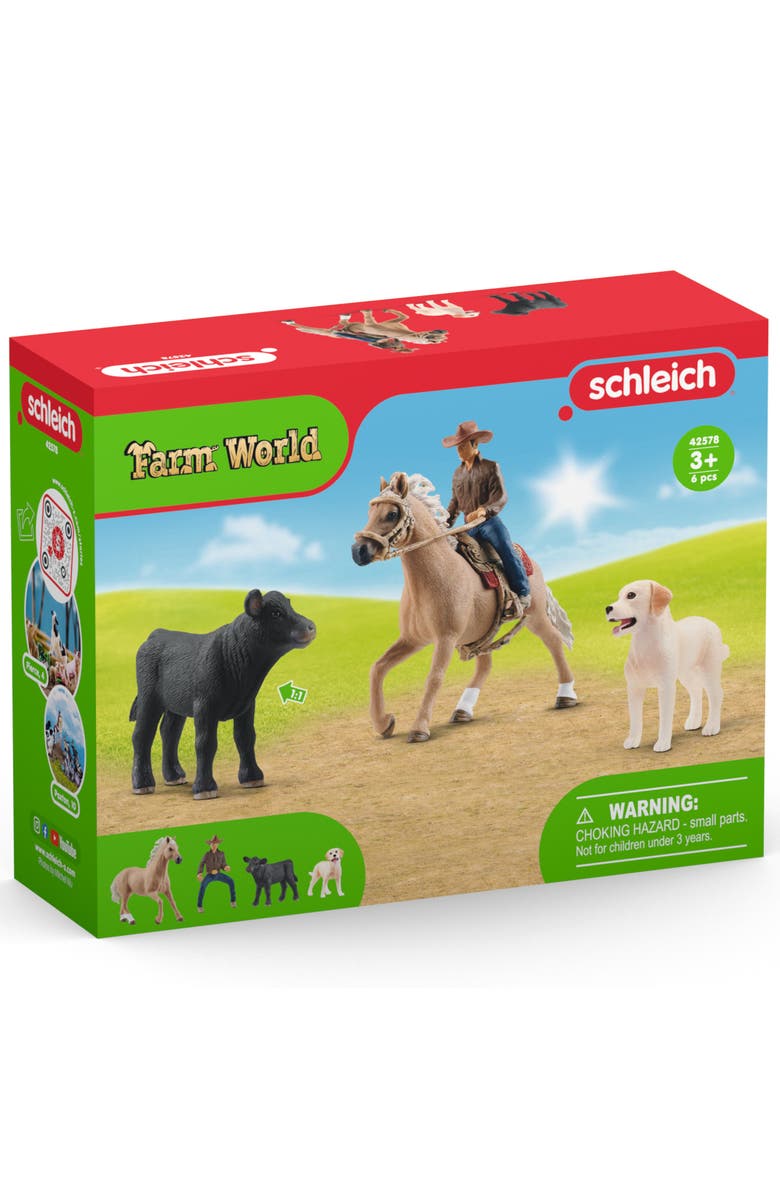 Schleich Farm World Western Riding Adventures 6 Pieces, Alternate, color, Multicolored