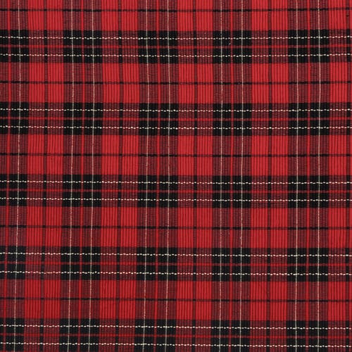 C & F Home C&f Home Red Black Plaid Woven Kitchen Towel In Red