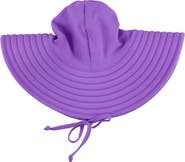 RuffleButts Girls UPF50+ Sun Protected Swim Hat