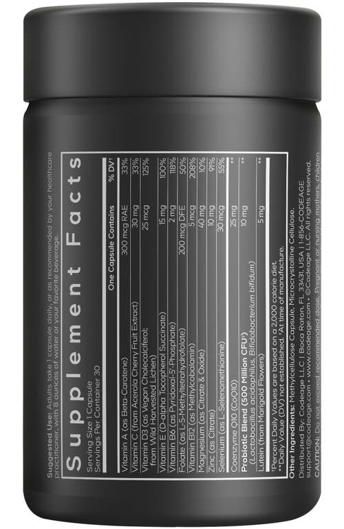 Codeage Multivitamin 50, Essential Vitamins & Minerals For Men Over 50, Coq10, Lutein In Black