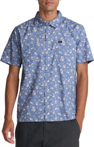 RVCA Breezy Floral Short Sleeve Button-Up Shirt