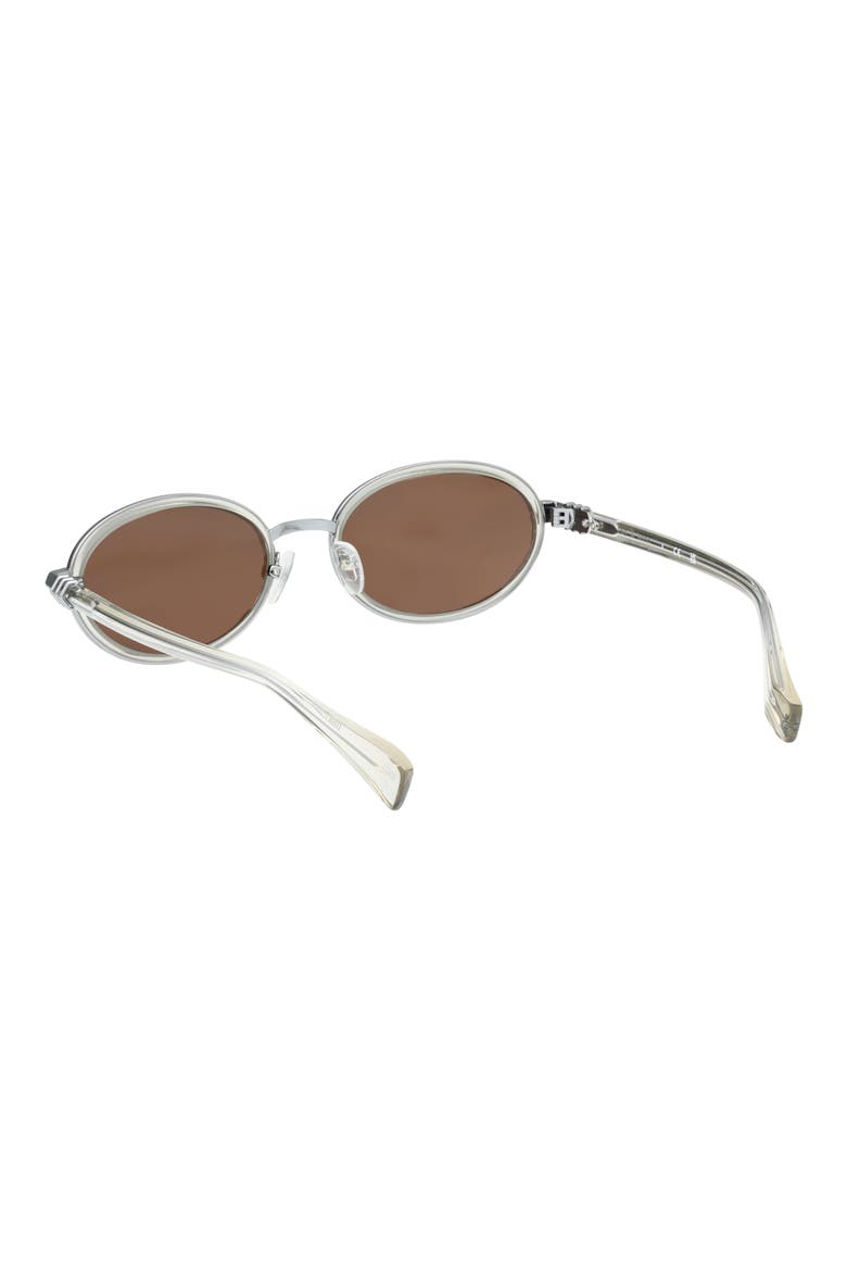 56mm Oval Sunglasses, Alternate, color, SHINY CRYSTAL TIDAL FOAM TAN L