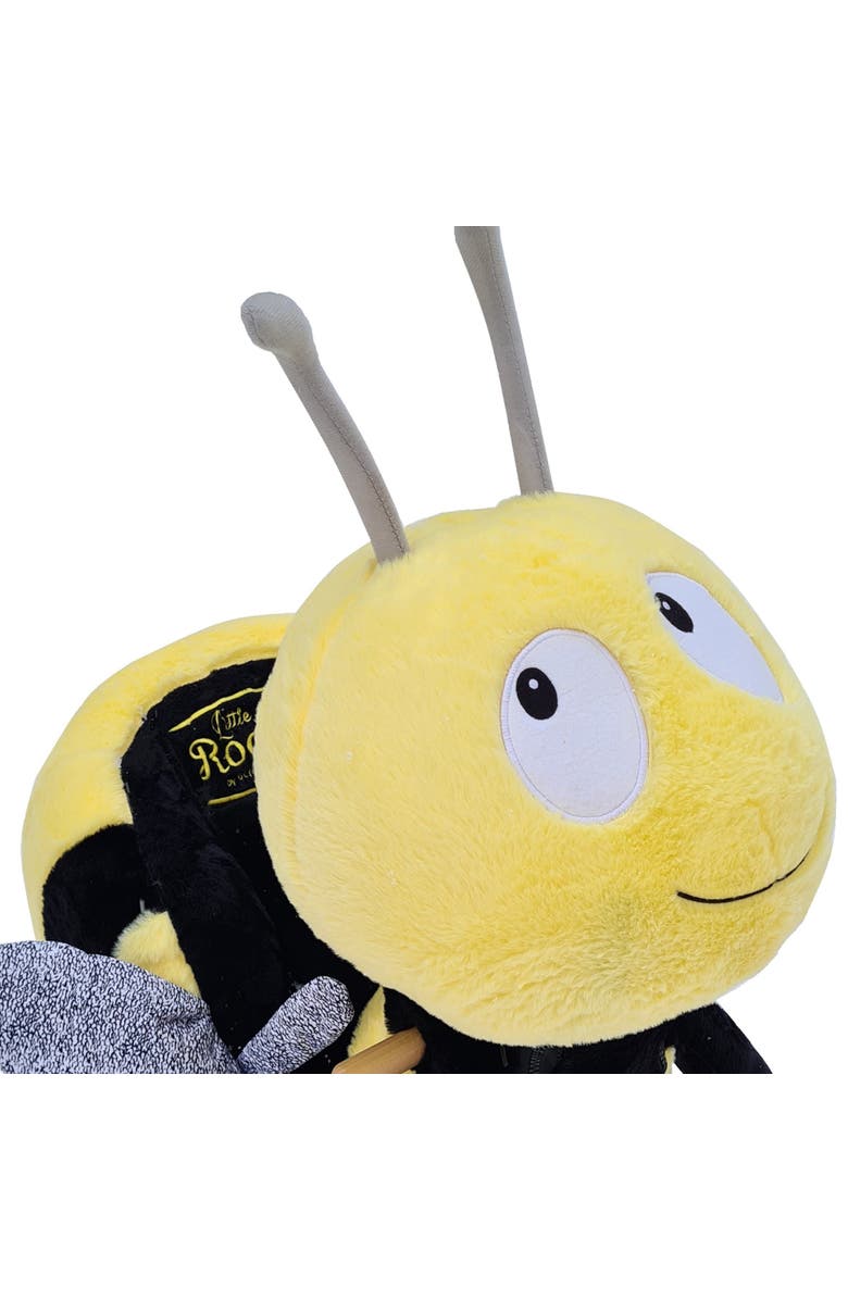 Gerardo´s Toys Little Rockers Bee Wooden Plush Ride, Alternate, color, Multicolored