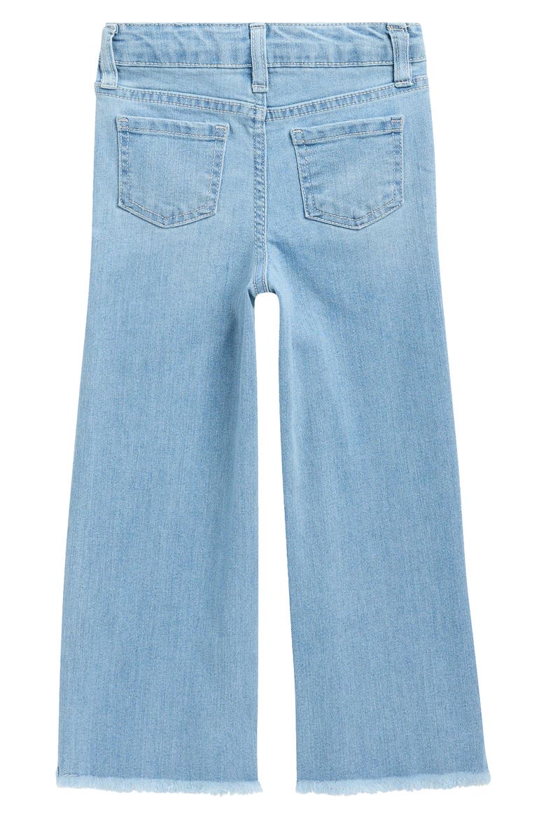 Kids' Butterfly Discharge Wide Leg Jeans, Alternate, color, LIGHT BLUE
