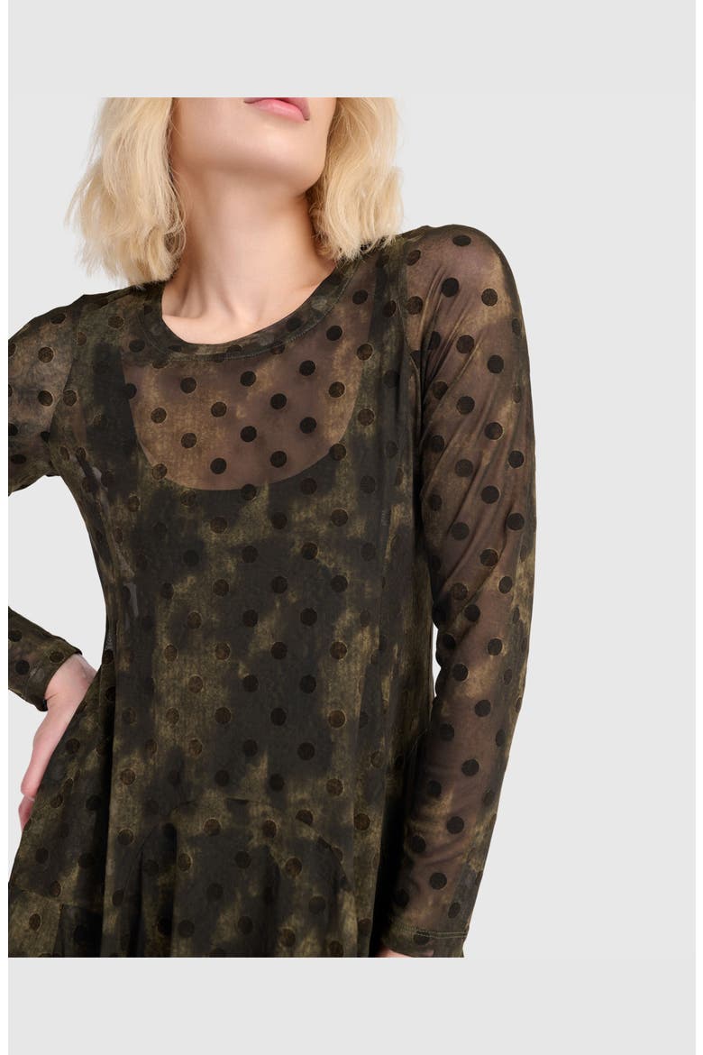 Bramble Mesh Cocoon Dress, Alternate, color, Antique
