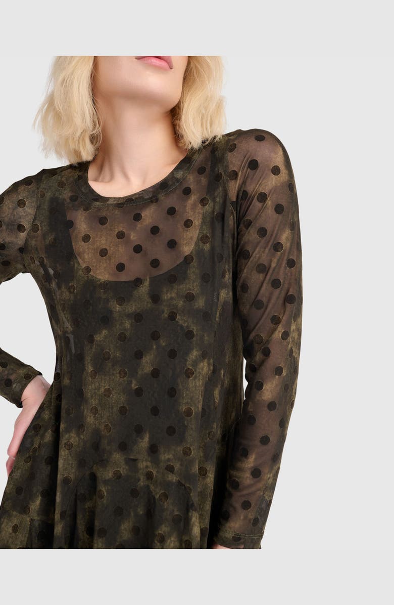 Alembika Bramble Mesh Cocoon Dress, Alternate, color, Antique