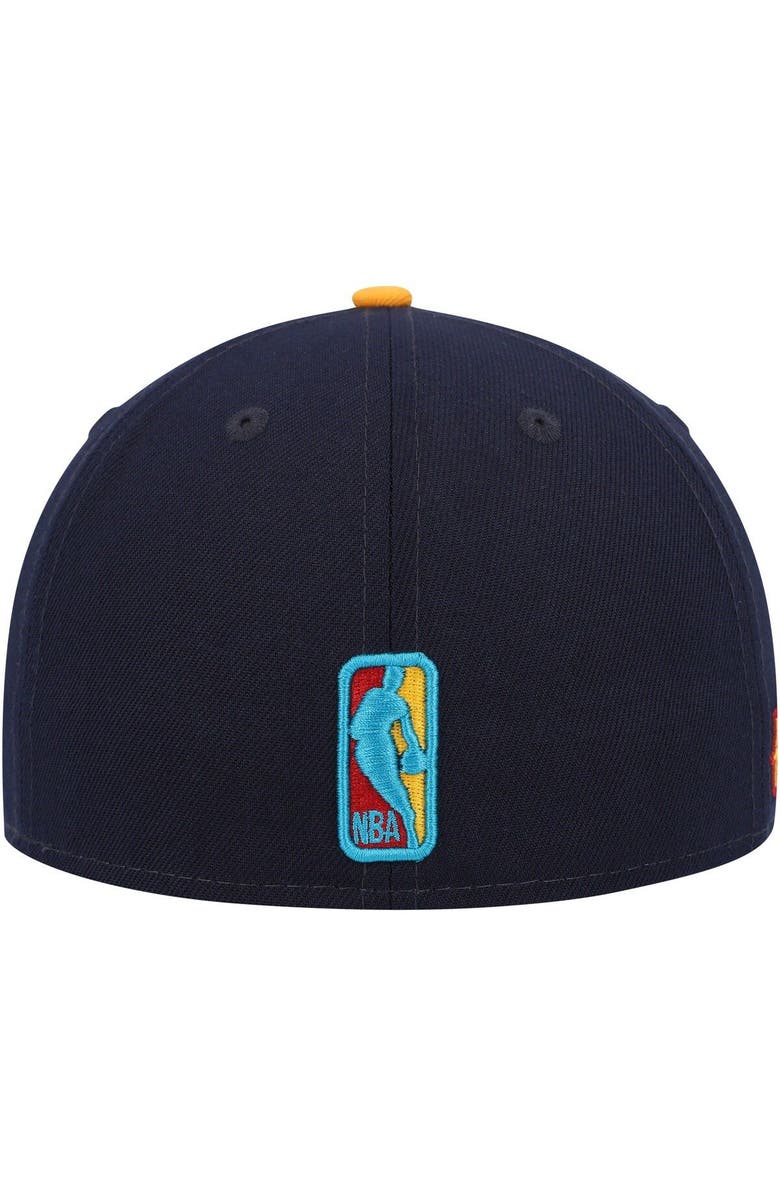 New Era Men's New Era Navy/Gold Charlotte Hornets Midnight 59FIFTY Fitted Hat, Alternate, color, 