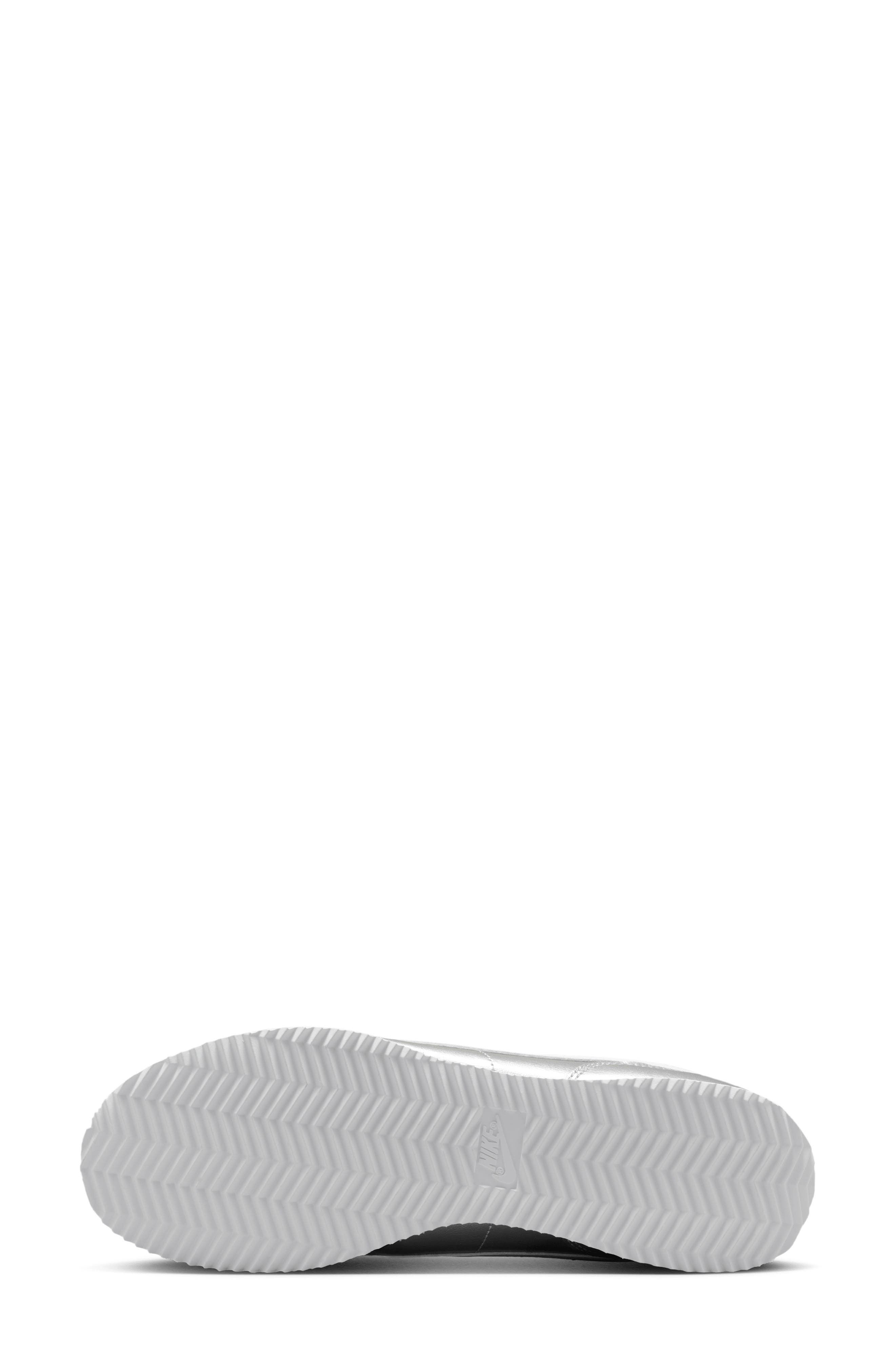 Nike Cortez Sneaker, Alternate, color, Metallic Silver/ Grey/ White