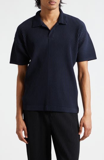 Homme Plissé Issey Miyake Basics Pleated Polo | Nordstrom