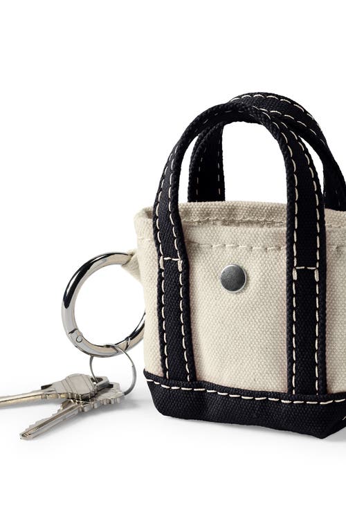 Lands' End Mini Canvas Tote Charm In Black